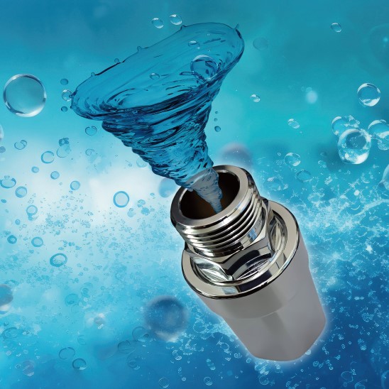 VORTEX(渦流)で気泡を安定生成